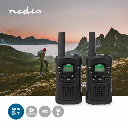 NEDIS WLTK0610BK RADIOPUHELINPARI - Radiopuhelimet - 5412810408610 - 2
