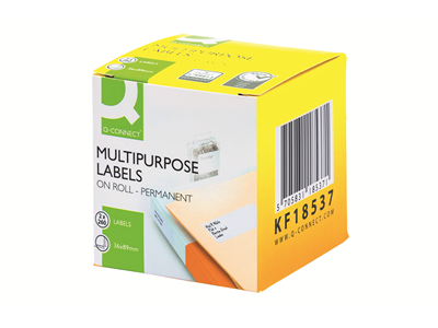 Q-CONNECT LW 89X36MM ISO OSOITETARRA - Dymo-teipit - 5705831185371 - 1